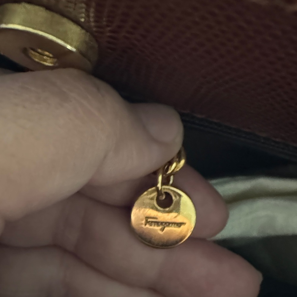 Salvatore Ferragamo Brown Shoulder Bag - Picture 9 of 9
